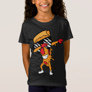 T-Shirt Drôle Pizza Dabbing Pepperoni Pizza Slice Dancing