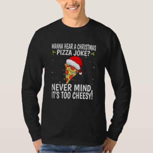T-shirt Drôle Pizza de Noël Plaisanterie Santa Claus Noël