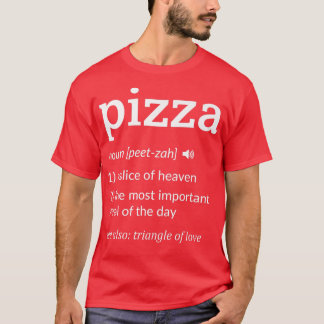 T-shirt Drôle Pizza Définition tranche de Ciel