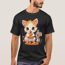 drôle pizza manger chat pizza manger souris
