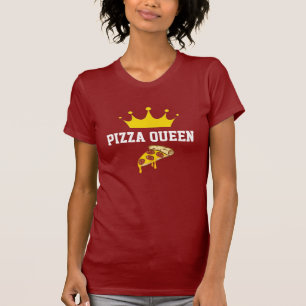 T-shirt Drôle Pizza Queen