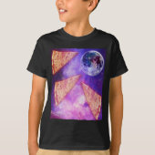 T-shirt Drôle Pizza Wolf Moon (Devant)
