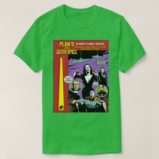 T-shirt Drôle Plan Homme 9 De L'Espace Extérieur Graphique (Design devant)