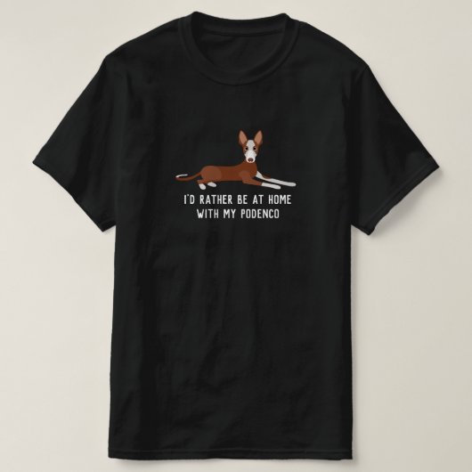 T-shirt Drôle Podenco Chien (Design devant)