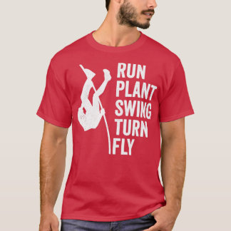 T-shirt Drôle Pole Vault Pole Vaulting Pole Jumping Run Pl