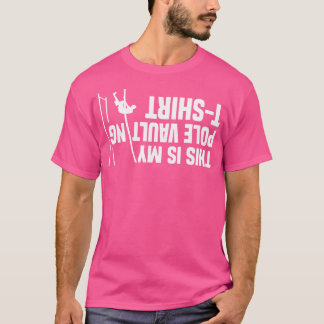 T-shirt Drôle Pole Vaulter Design Hommes Femmes Voûte Trac