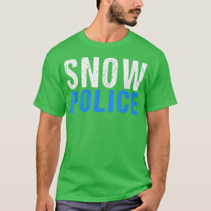 T-shirt Drôle Police Neige Remover Remover Chauffeur Chauf
