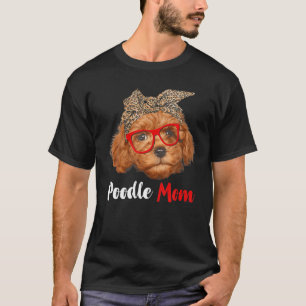 T-shirt Drôle Poodle Maman Cadeau pour Amoureux de les chi