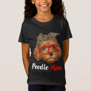 T-Shirt Drôle Poodle Maman Cadeau pour Amoureux de les chi