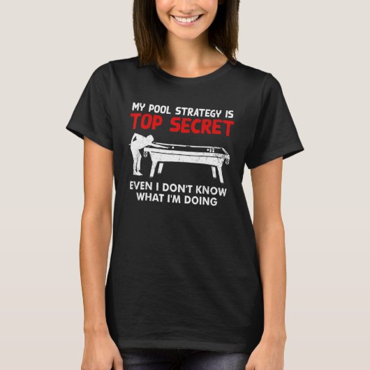 T-shirt Drôle Pool Player Billiards Cadeau (Devant)