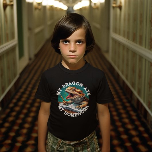 T-shirt Drôle Porté Dragon Mate