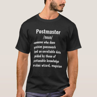 T-shirt drôle Postmaster Définition cadeaux pour hommes fe