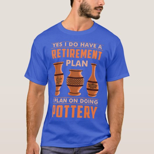 T-shirt Drôle Poterie Sculpter Poterie Cadeau Poterie Retr (Devant)