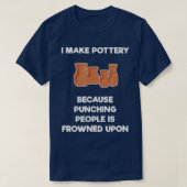 T-shirt Drôle Pottery Gift Punch (Design devant)