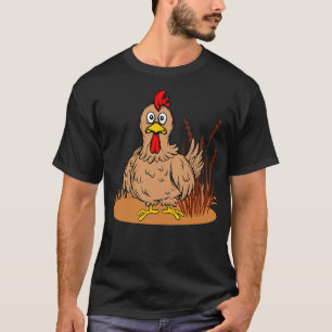 T-shirt Drôle Poulet Graphique Poulets Amoureux De Poulet