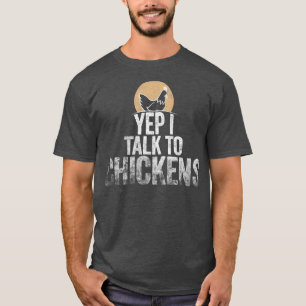 T-shirt Drôle Poulet Pour Hommes Femmes Fou Poulet L