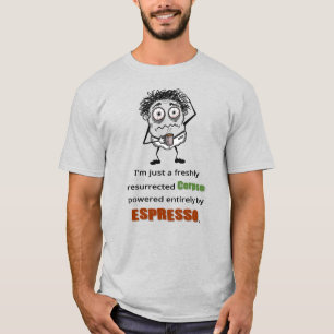 T-shirt drôle pour amateur de café zombie fatigué