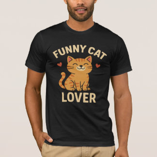 T-shirt drôle pour amateur de chats – Chat mignon 