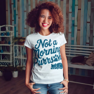 T-shirt drôle pour chat « Pas une personne du mati
