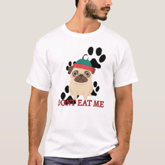 T-shirt drôle pour chien Ne me mange pas