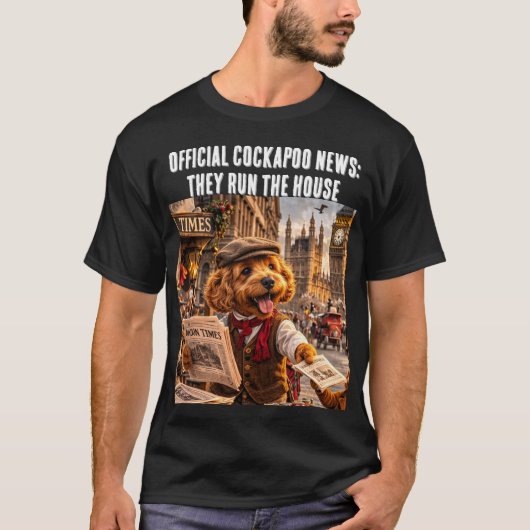 T-shirt drôle pour Cockapoo Cadeau Ils Dirigent La (Devant)