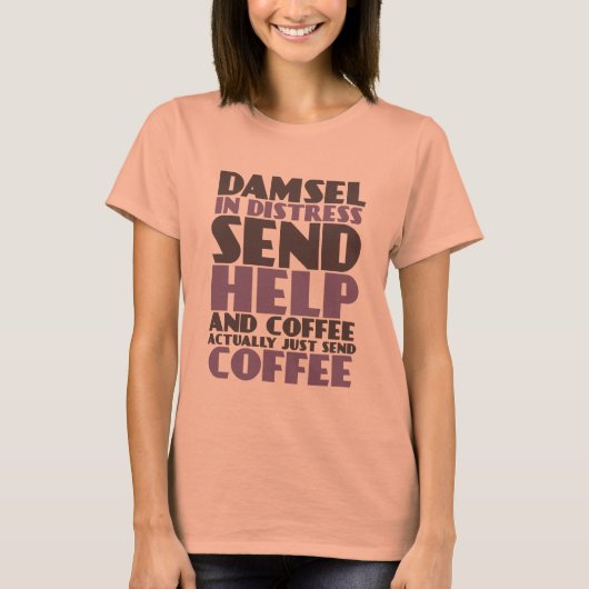 T-shirt drôle pour des amants de café (Devant)