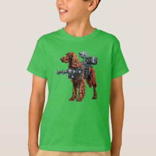T-shirt drôle pour enfant avec robot Setter Irland