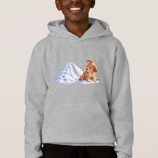 T-shirt drôle pour enfants avec un chiot glissant
