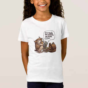 T-shirt drôle pour enfants avec un hibou mignon po