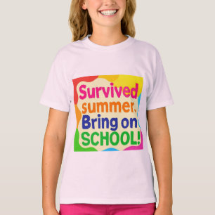 T-shirt drôle pour enfants de retour à l'école – "