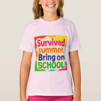 T-shirt drôle pour enfants de retour à l'école – "