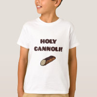 T-shirt drôle pour enfants "Holy Cannoli" italien
