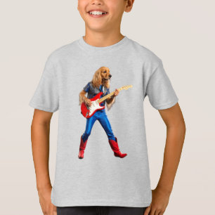 T-shirt drôle pour enfants Rock Star Cocker Spanie