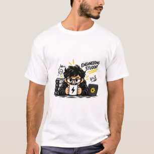 T-shirt drôle pour étudiant en ingénierie, spécial