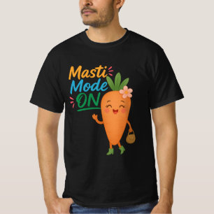 T-shirt drôle pour homme "Cute Carrot Masti Mode O