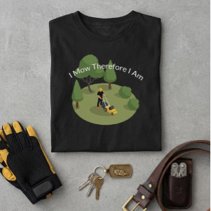T-shirt drôle pour homme de tonte de pelouse