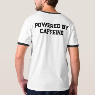 T-shirt drôle pour hommes propulsé par la caféine