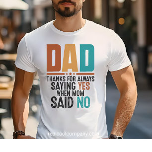 T-shirt drôle pour la fête des pères - Véritable M