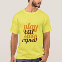 T-shirt drôle pour les joueurs Jouer Dormir Manger