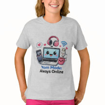 T-shirt drôle pour maman technophile, mode maman t