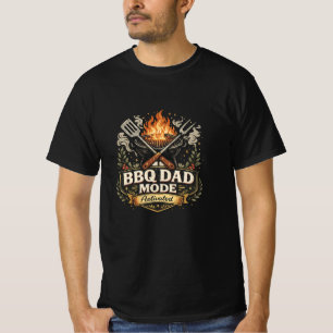 T-shirt drôle pour papa en mode BBQ pour le maître