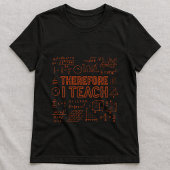 T-shirt drôle pour professeur de mathématiques ; É