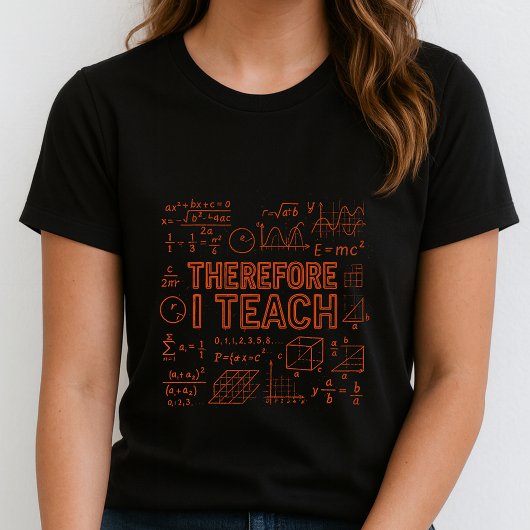 T-shirt drôle pour professeur de mathématiques ; É