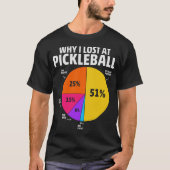 T-shirt Drôle Pourquoi J'Ai Perdu À Pickleball (Devant)