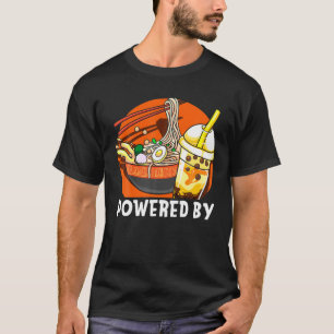T-shirt Drôle Powered Par Ramen