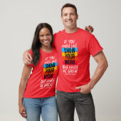 T-shirt drôle Prof de maths Montre ta solution gar (Unisexe)