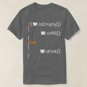 T-shirt Drôle Programmation Café Joke I (Design devant)