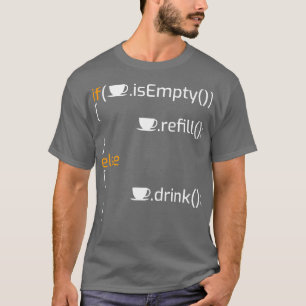 T-shirt Drôle Programmation Café Joke I
