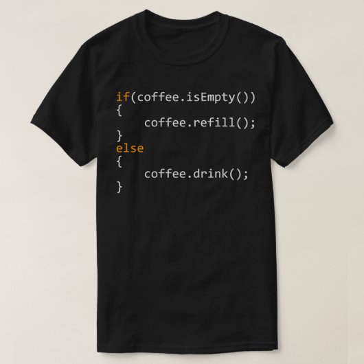 T-shirt Drôle Programmeur Café Cadeau Pour Codeurs (Design devant)