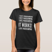 T-shirt Drôle programmeur de programmation informatique pr (Devant)